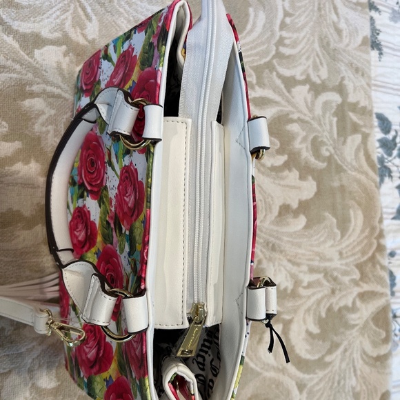 JUICY Couture White Multi Rose Billboard-Tote Bags - Picture 7 of 11